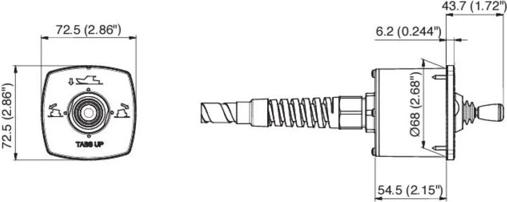 Uflex Trimtabset MTT 12-CH-LP - Juodas 309mm