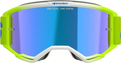 Alpinestars Goggle Vision 5 BLAZE FLUO YELLOW BLUE Mirror BLUE