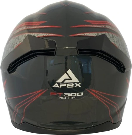 APEX Helmet FT300 Vienna grey/red/black XS