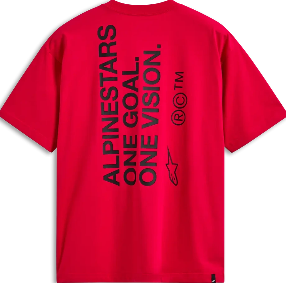 TEE SS CSF OVERSIZED ONE RED S