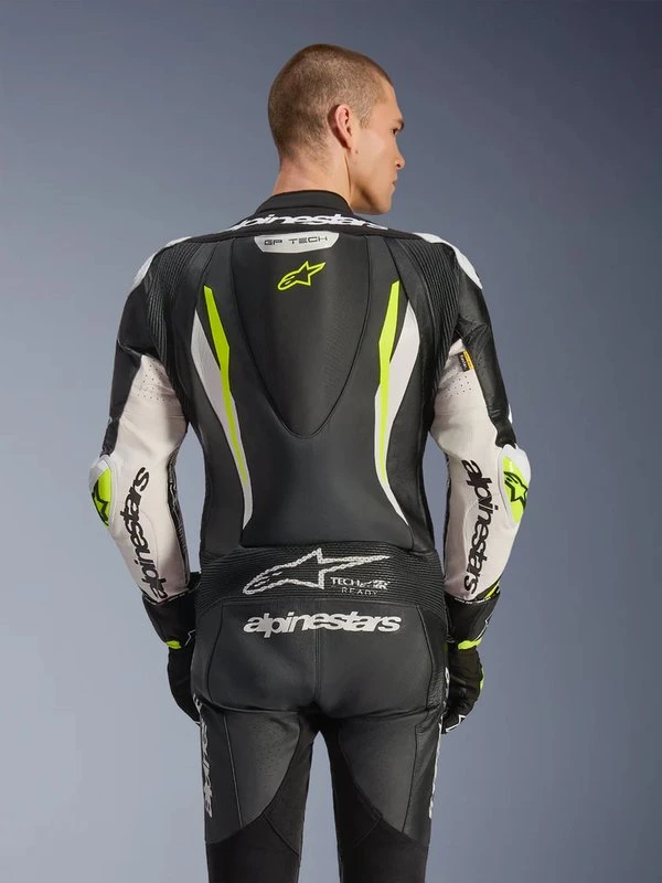 Alpinestars Leather suite 1-pcs GP Tech v5 Black/White/Fluo Yellow, 50
