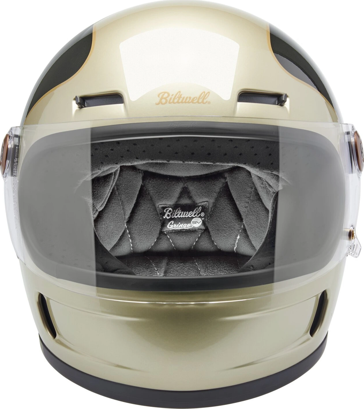 Biltwell Gringo SV helmet, tracker champagne Gold, XS, Metallic