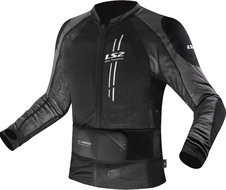LS2 X-Armor Man Jacket - XS-S, Black Silver