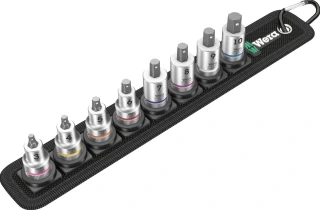 Wera socket belt with 3/8" drive hex sockets - Metric