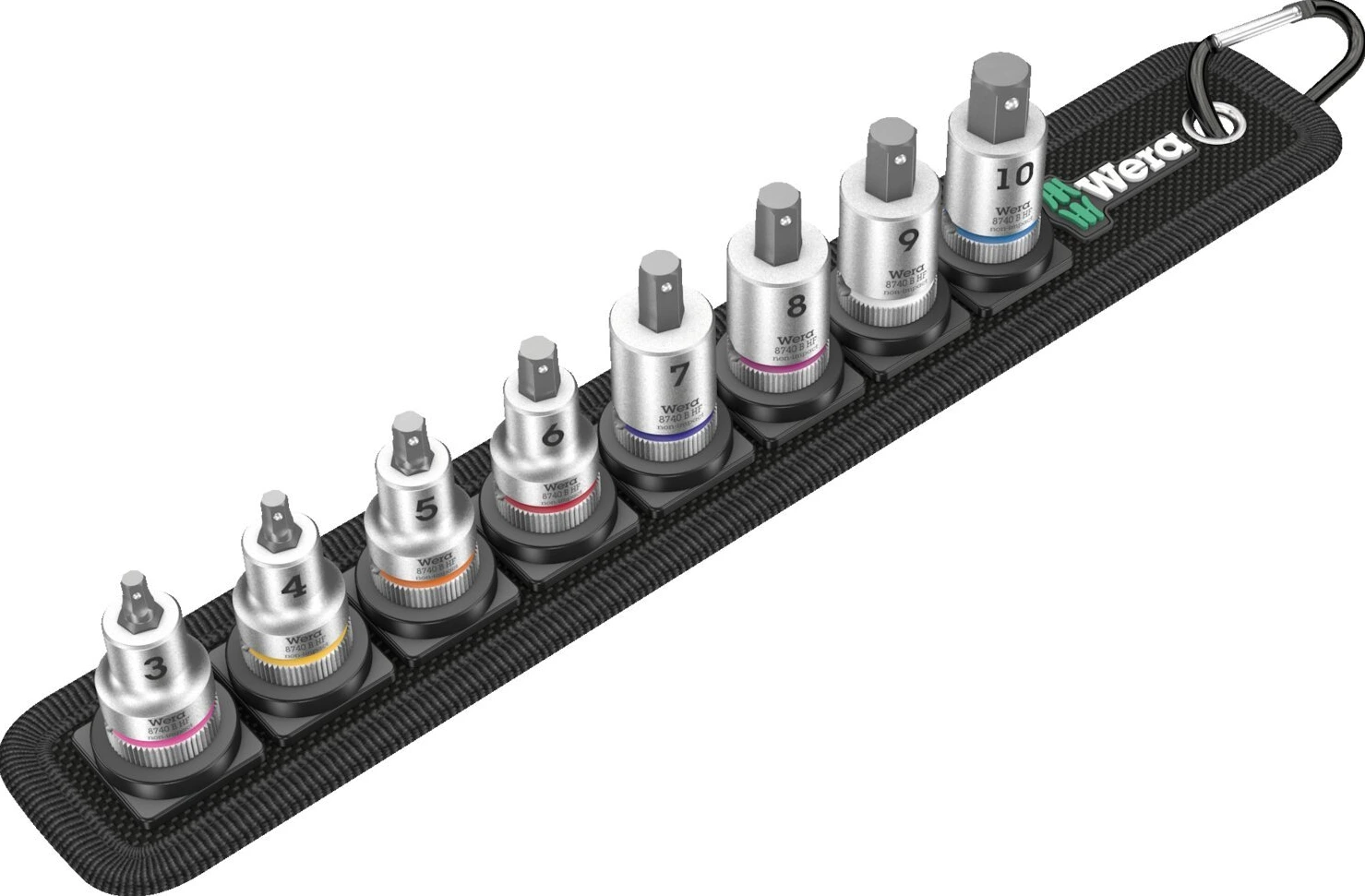Wera socket belt with 3/8" drive Hex sockets - Metric, 275 mm