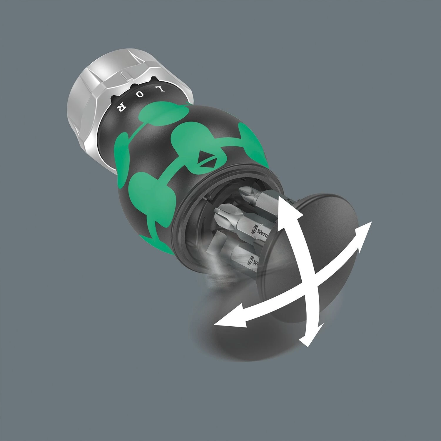 Wera Kraftform Kompakt Stubby magazin with rachet, Black
