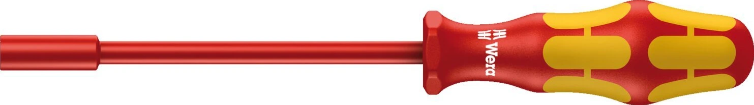 Wera nutdriver VDE Insulated, US sizes, Red, 125 mm