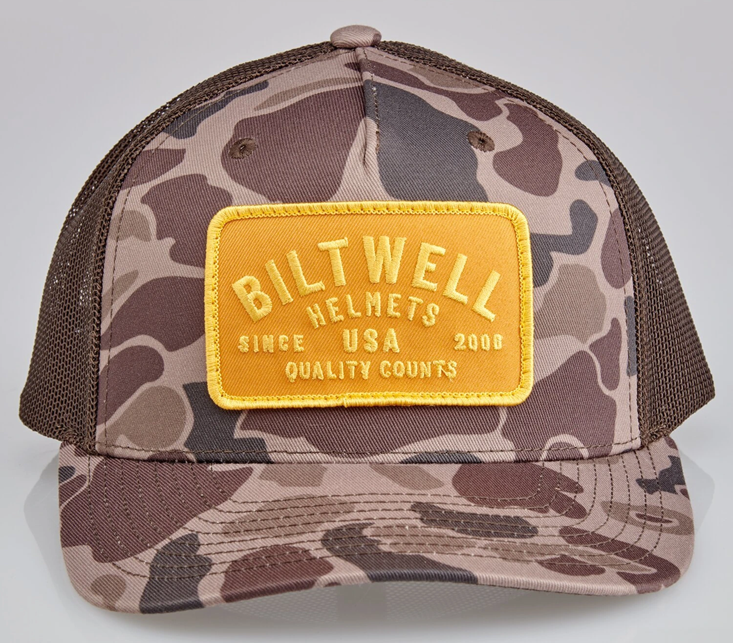 Biltwell Bark snap back cap brown camo