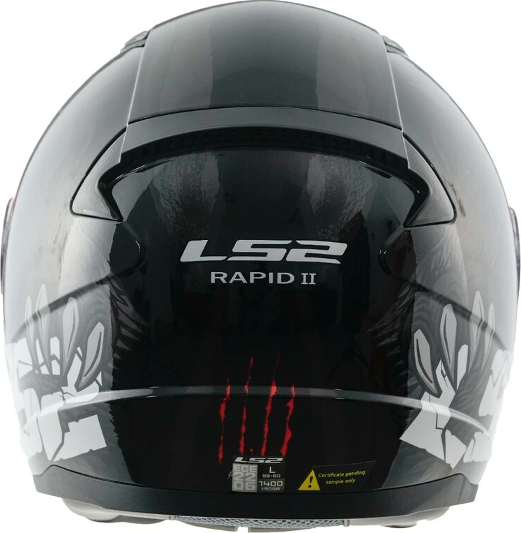 LS2 FF353 RAPID II CLAW helmet - Black, 3XL