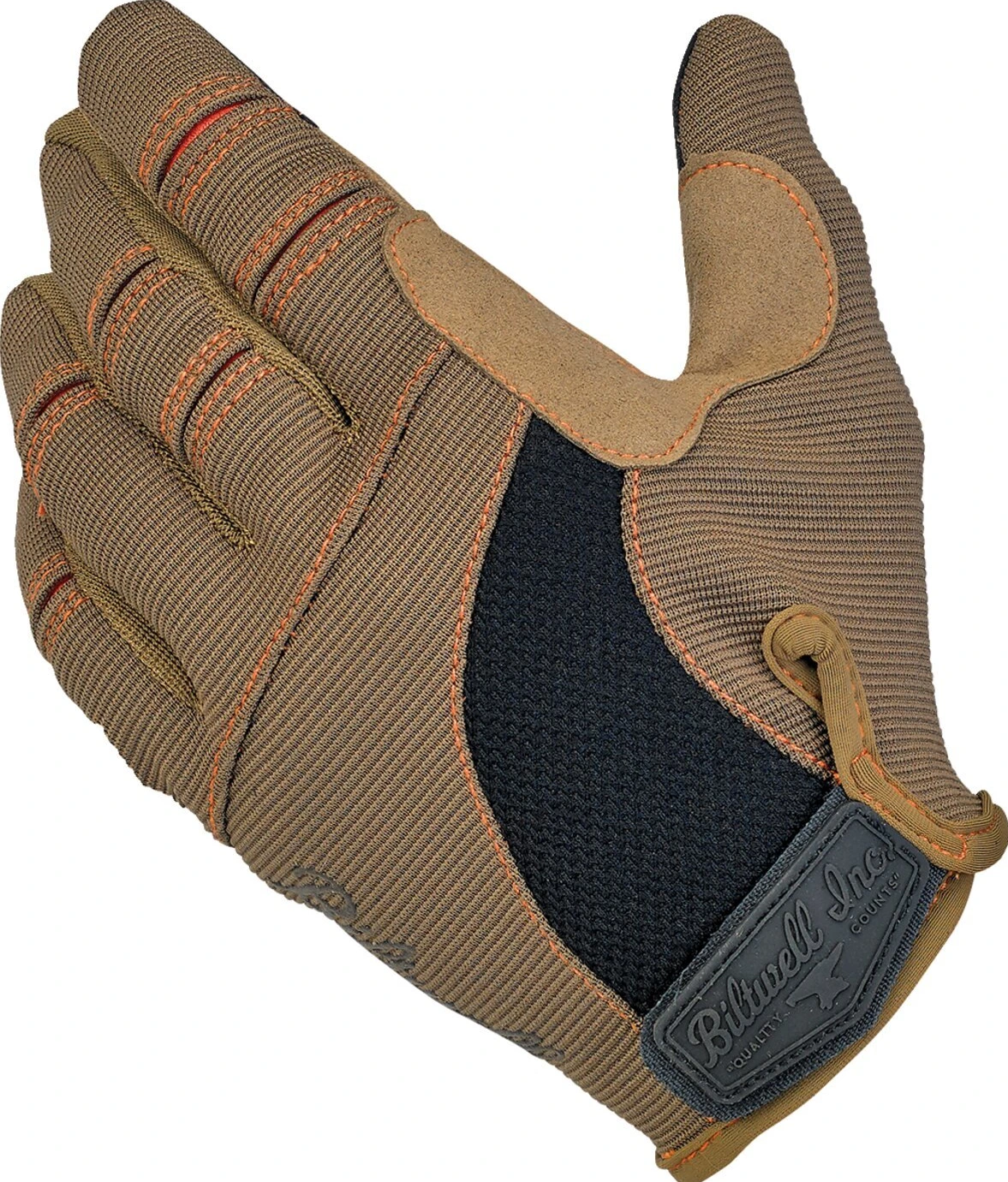 Biltwell Moto gloves, Brown, orange, XS