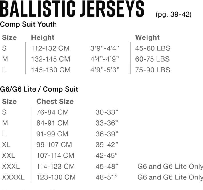 EVS G7 BALLISTIC JERSEY Black, M