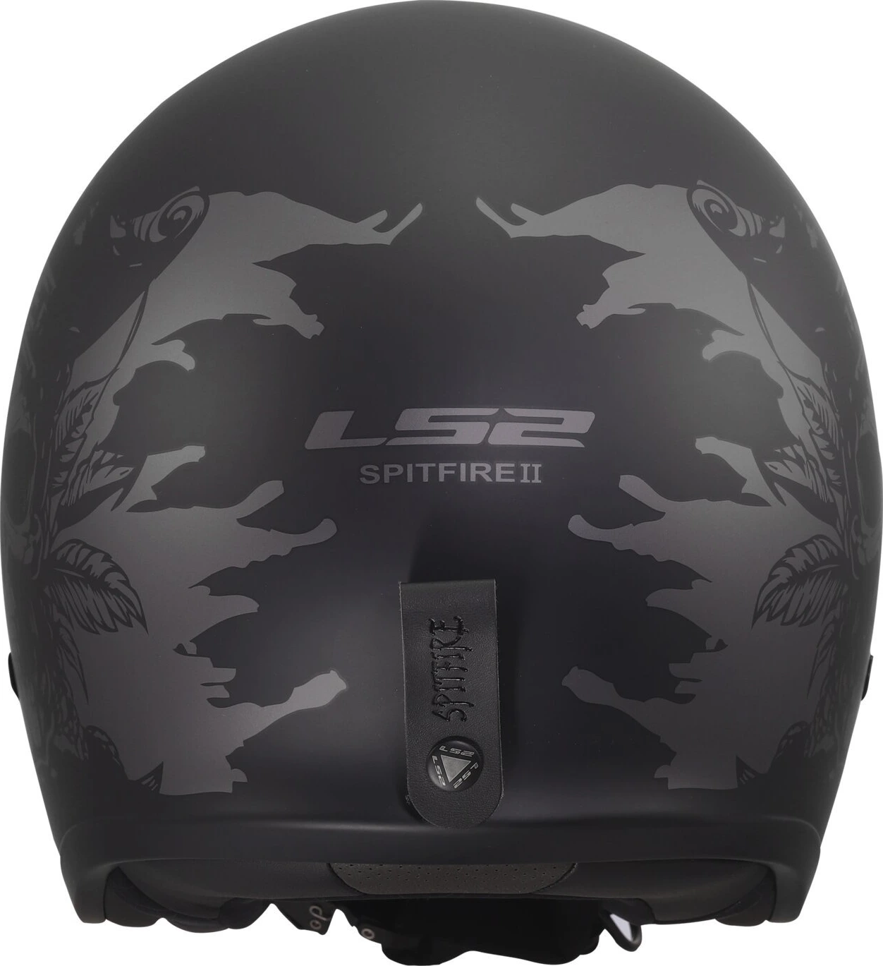 LS2 Spitfire II helmet, willy Black, L, Matte