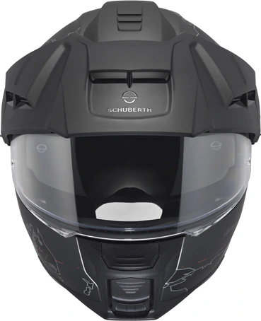 Schuberth Helmet E2 Atlas matt black/red, 53 XS
