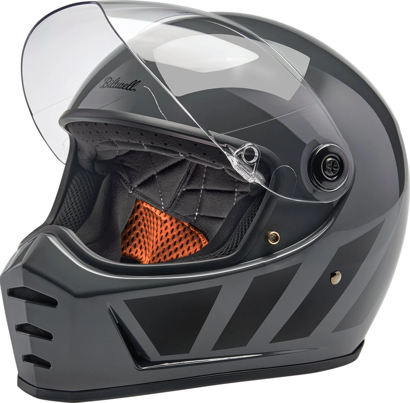 Biltwell Lane Splitter helmet, grey inertia Gray, XS, Gloss