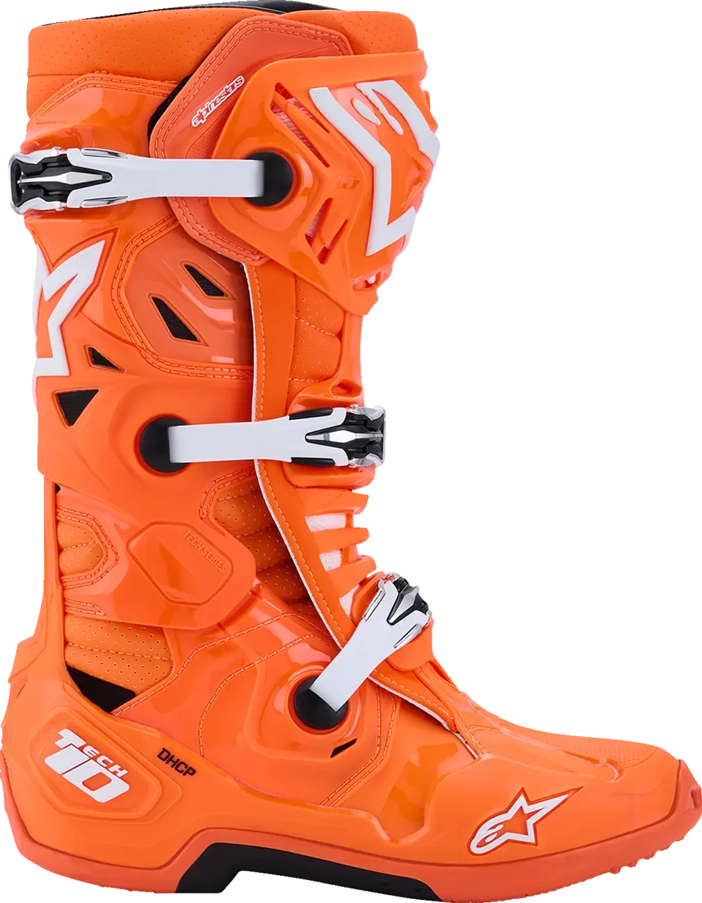 BOOT TECH 10 S-VENTED ORG FL/BLK/WHT 7