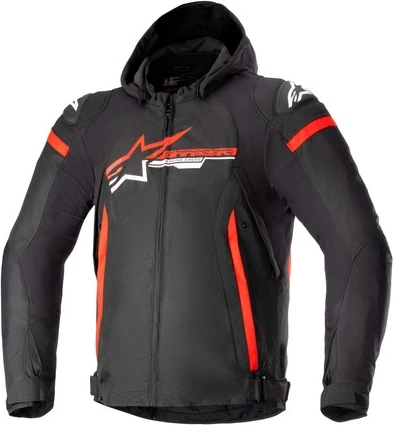 Alpinestars Textile Jacket Zaca Waterproof Black/Red/White, 2XL