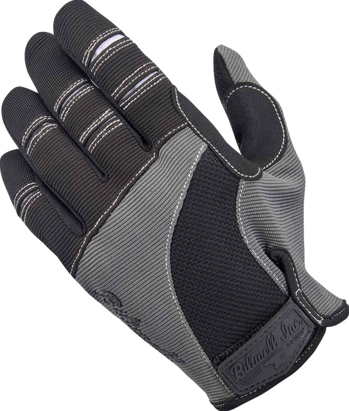 Biltwell Moto gloves, gray, Black, L