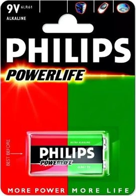 Philips baterija 6LR61/ 9V Power Alkaline B1
