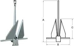 Danforth anchor galvanized