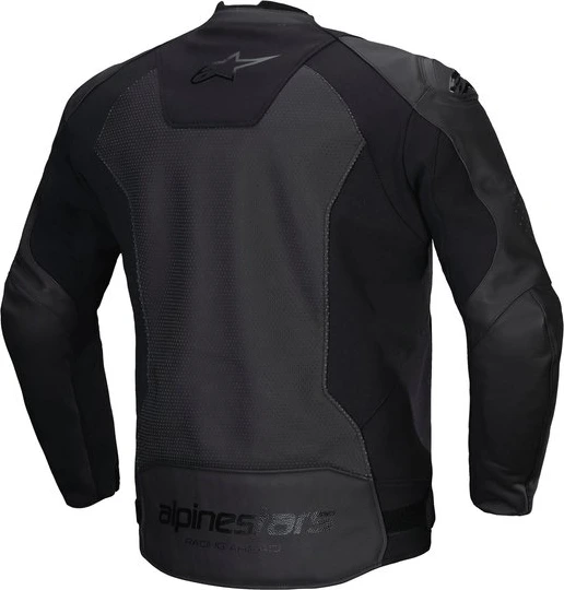 Alpinestars Leather Jacket Faster v3 Airflow Black/Black, 56