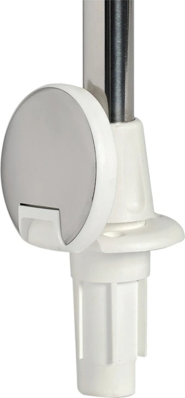 Pull-out led lightpole w/white base 100 cm