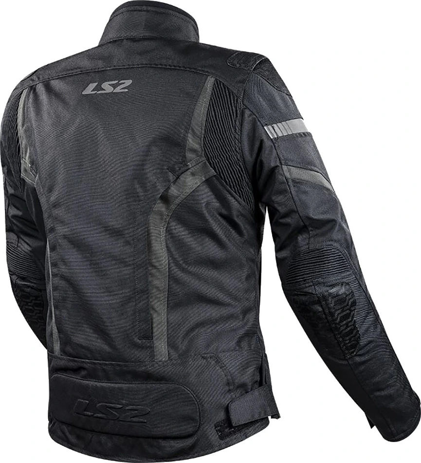 LS2 Gate Lady Jacket - 4XL, Black Dark Grey