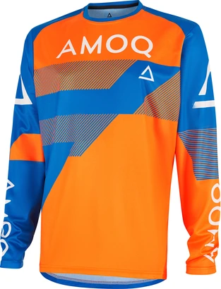 AMOQ Ascent Strive V2 Jersey Orange-Blue, XS