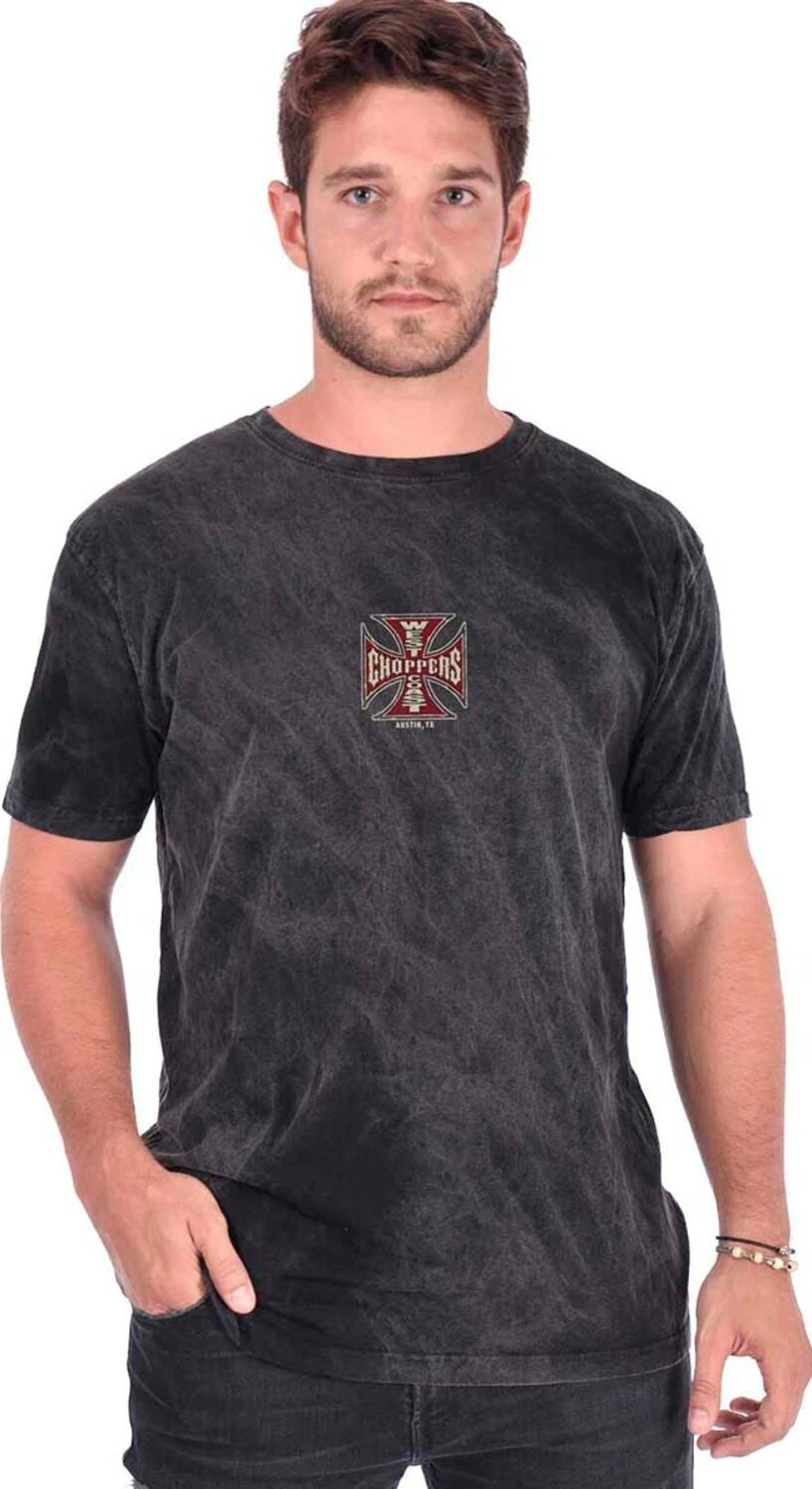 WCC Motorcycle Co. Vintage t-shirt, black wash, S