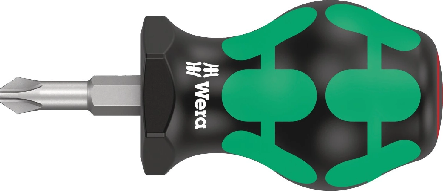 Wera Stubby screwdriver for Phillips screws PH2 Series 350, 25 mm