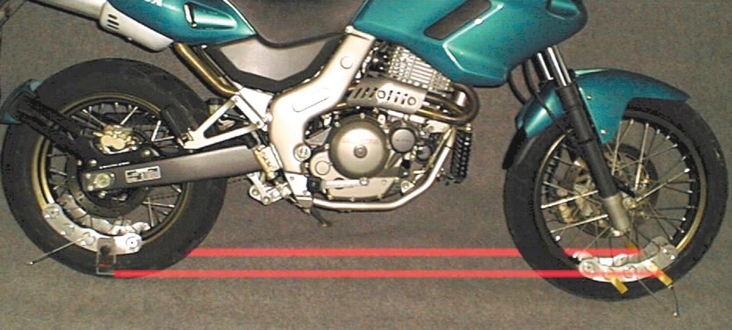 B.A.T. (Bike Alignment Tool) laser alignment