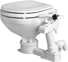 manual toilet 2000 wood seat