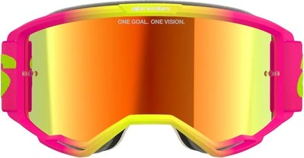 Alpinestars Goggle Vision 5 WORDMARK PINK FLUO YELLOW Mirror Red/