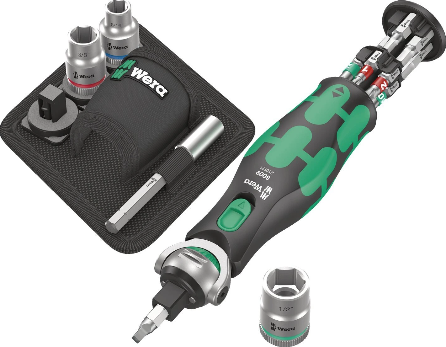 Wera, Zyklop Pocket set 2 with US sockets, Black