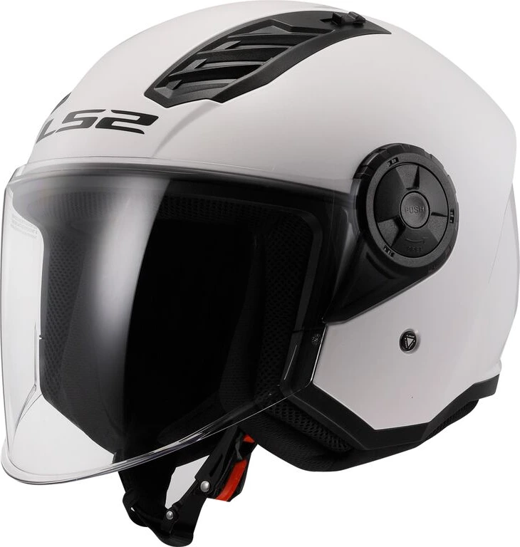 LS2 OF616 AIRFLOW II SOLID helmet - Gloss White, XS