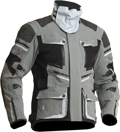 Lindstrands Textile Jacket Sunne Grey/Black 48