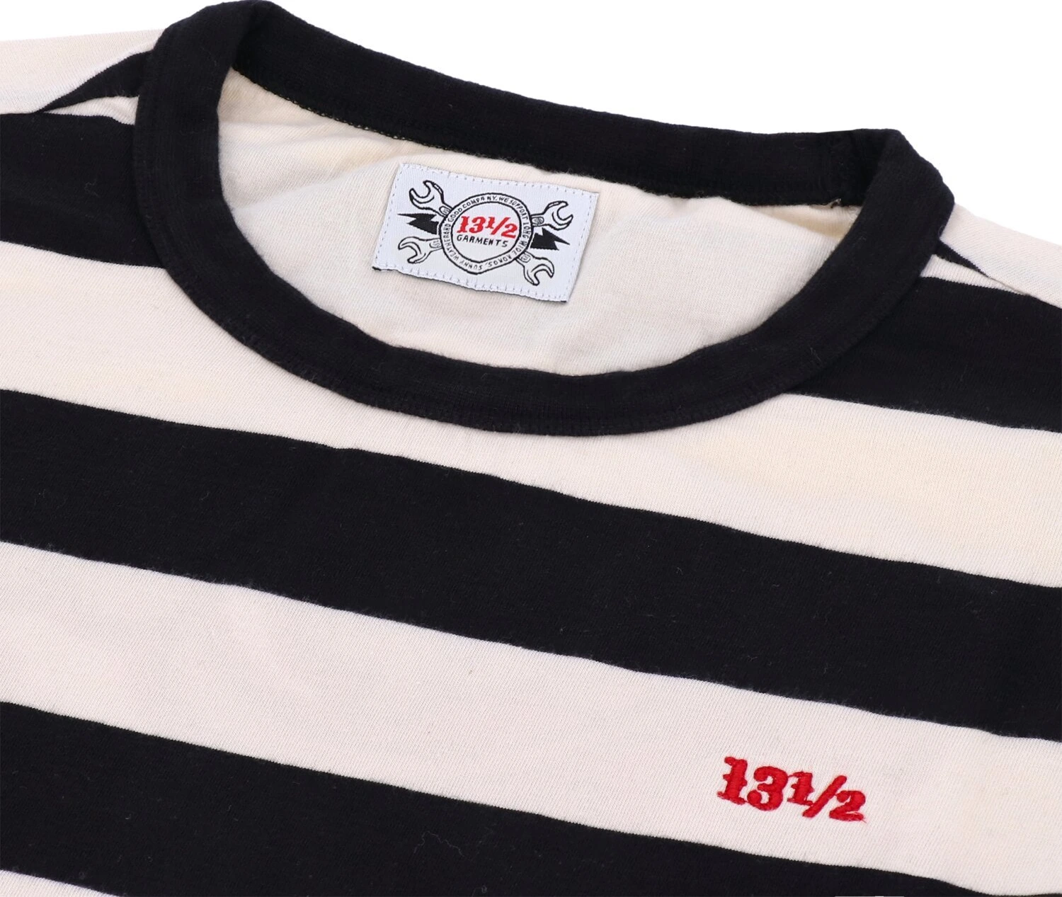 13 1/2 KOC long sleeve, Black, white, S