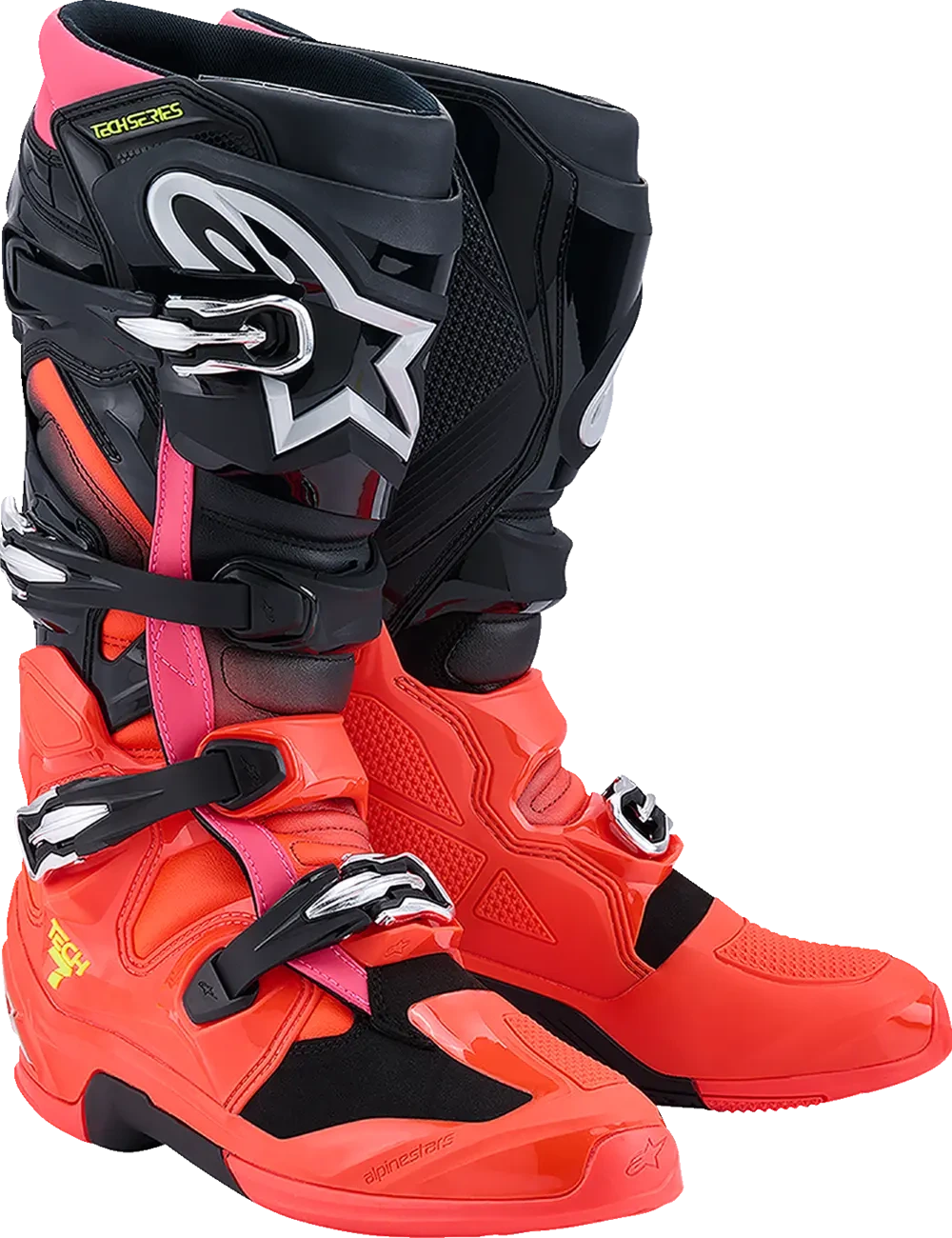 BOOT TECH 7 BLK/RD FLUO/PINK 7