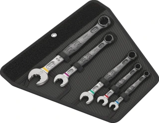 Wera wrench open/box end set 5-pc Joker 6003 series -US size