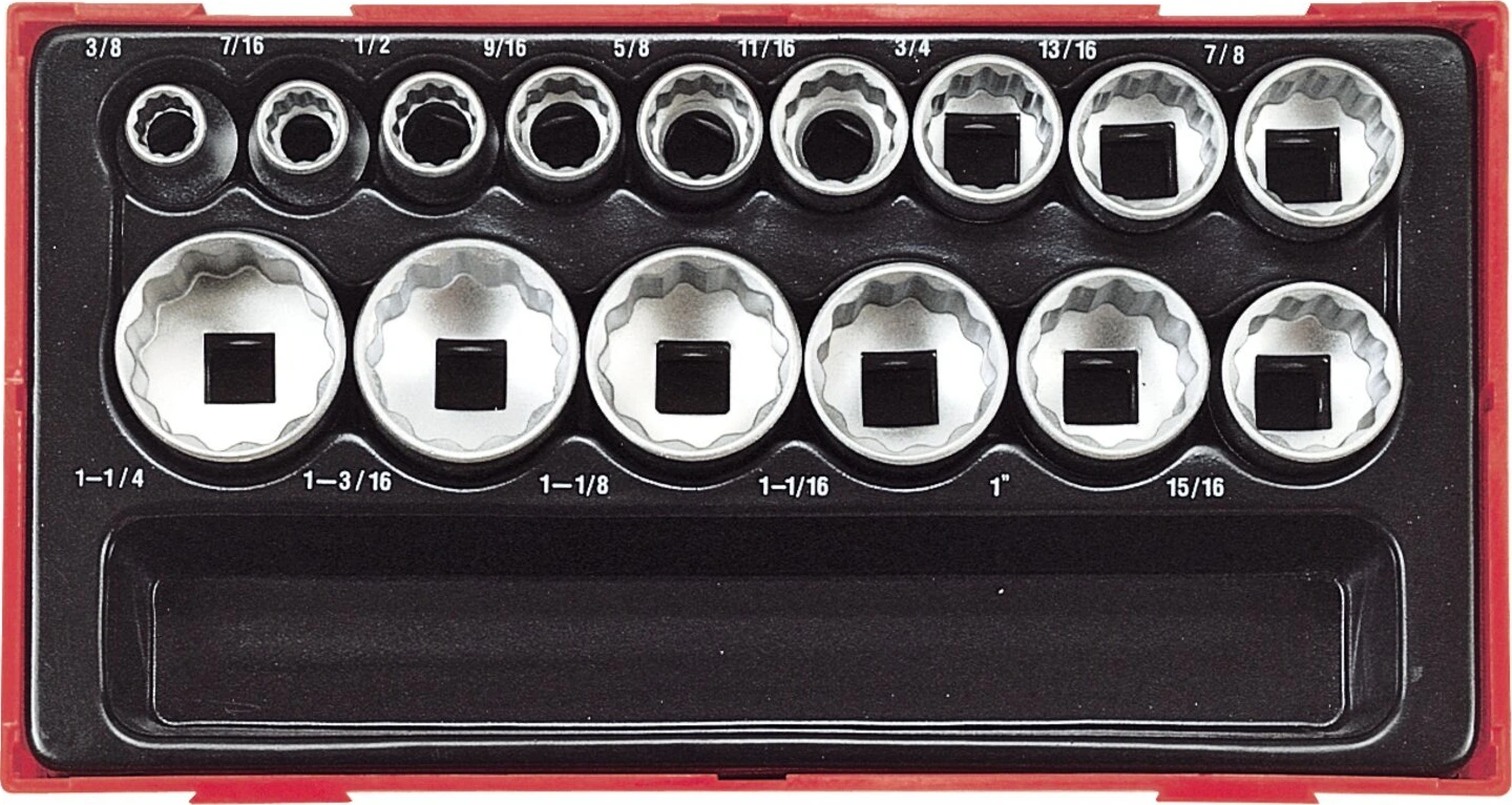 Teng Tools, 15-os. meetrilised 12-tahulised pesad, 32 mm