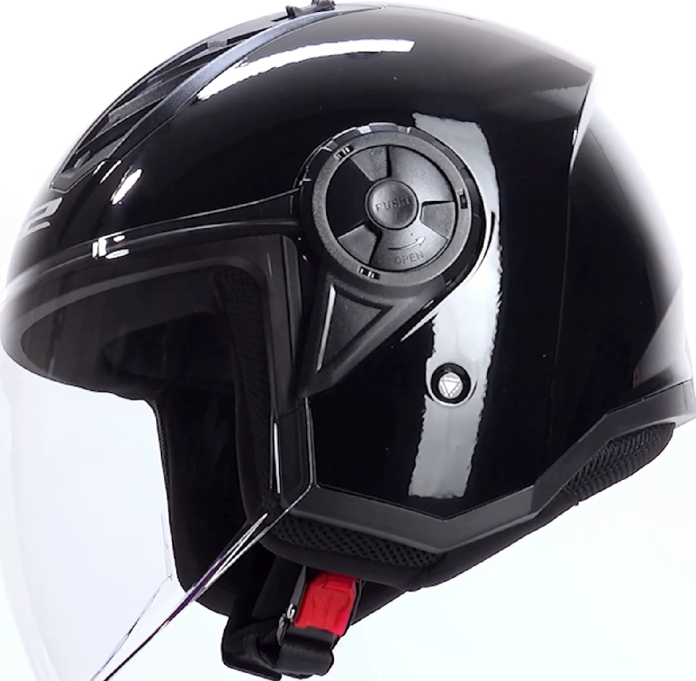 LS2 OF616 AIRFLOW II SOLID helmet - Gloss Black, XS