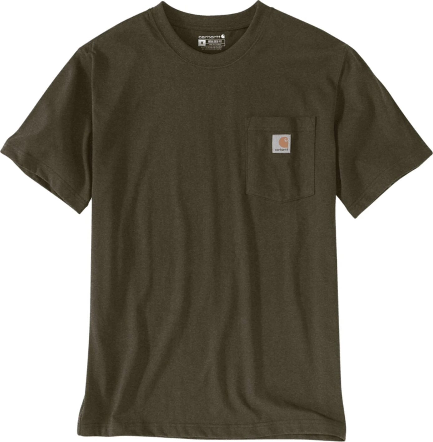 Carhartt Dearborn Pocket t-shirt olive logs, Green, M