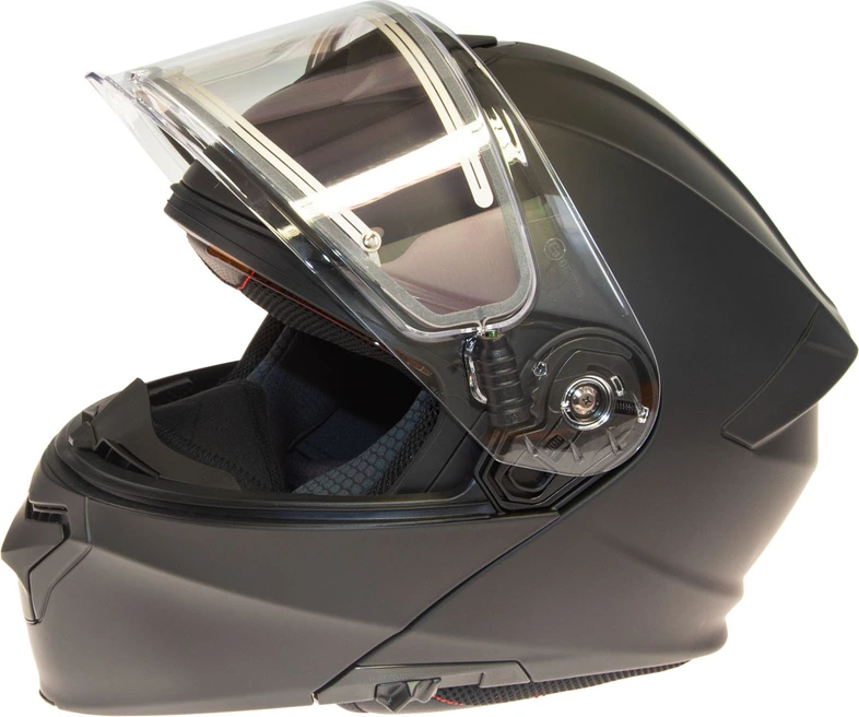Timeless Flake Modular Snowmobile helmet mattblack, S