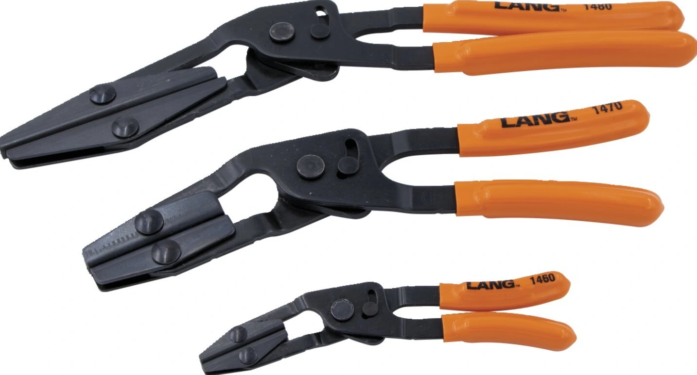 Lang Tools, kampiniai žarnų užspaudimo replių rinkinys