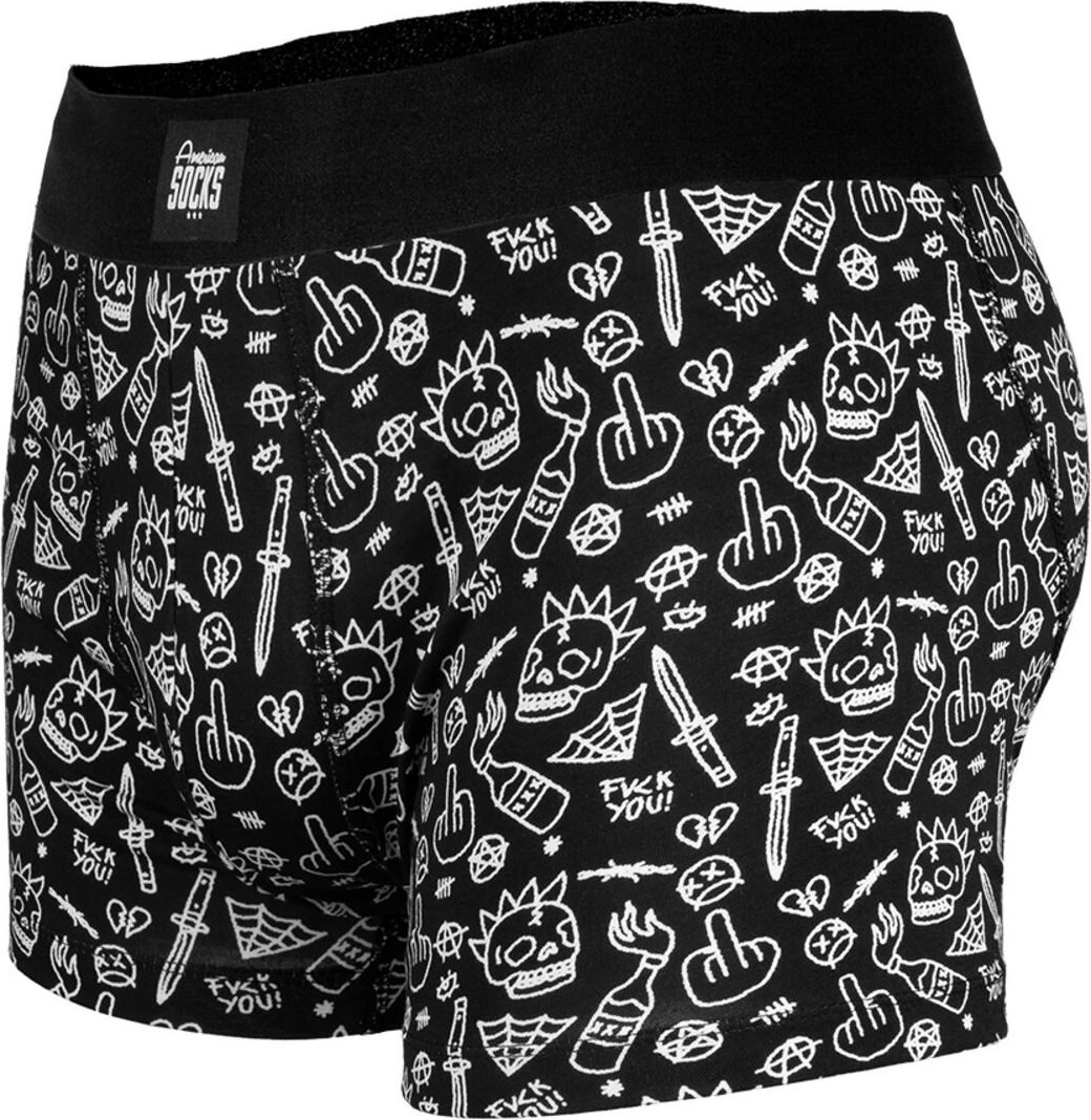 American Socks No Direction underwear, Black, S
