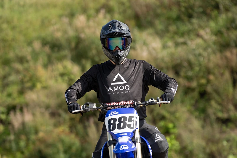 AMOQ Ascent Comp Jersey Black-White, XS