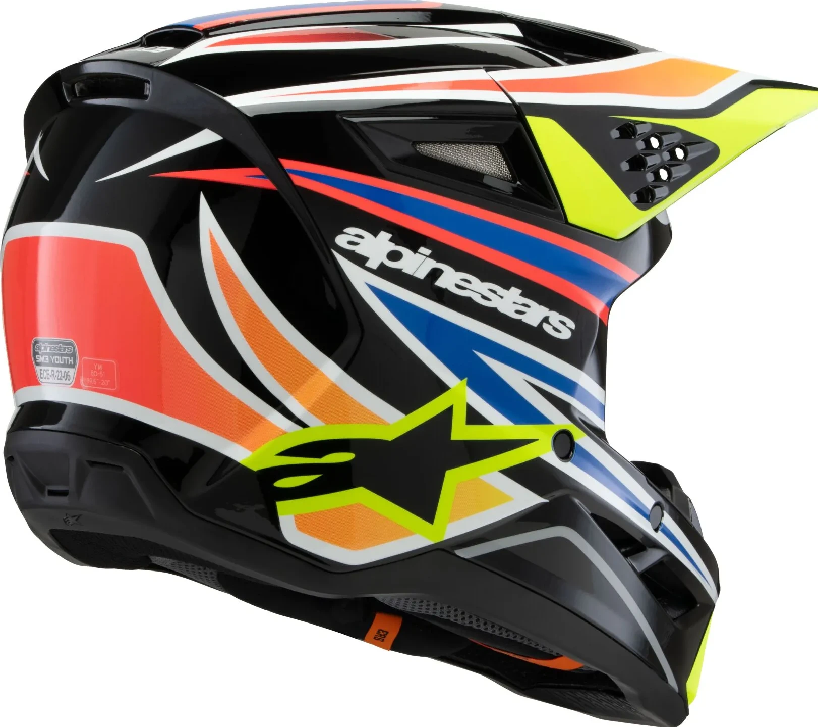 HELMET YTH SM3 WURX BLK/YL/B YS