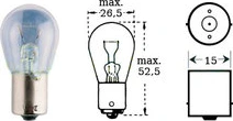 Lemputė 12v 21w Ba 15s