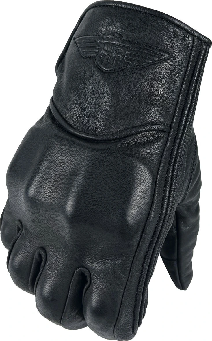HeinzBikes Clubstyle leather gloves, Black, L