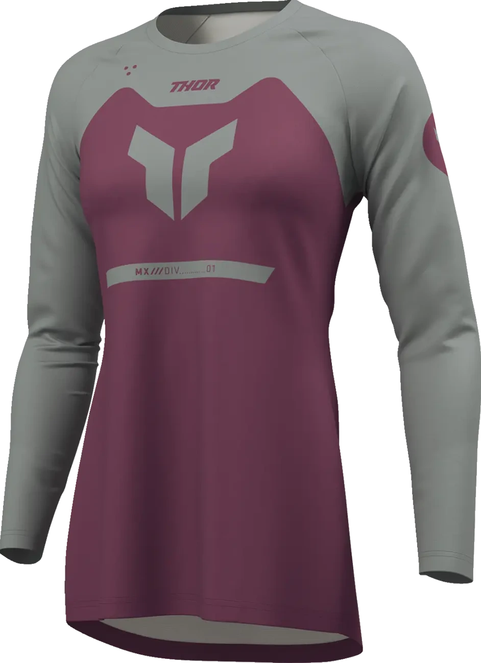 JERSEY WMN RIDEMODE MENACE PUR/GY L