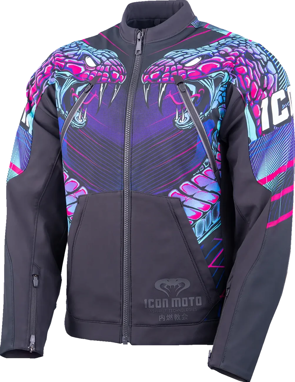 JACKET SYNTHWAVE MERC3 LAZER COBRA BLACK SM